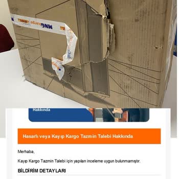 MNG Kargo Sigortalı Taşıma Sözünü Tutmuyor Hasarlı Ürüne Tazminat Ödenmiyor