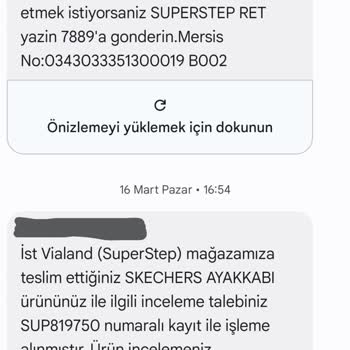 Satın Aldığım Ayakkabının Yan Tarafında Açılma Ve İade Sürecinde Standart Yanıtlar