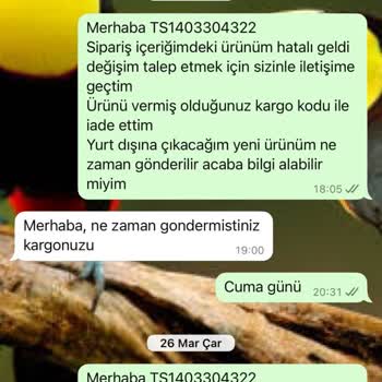 Defolu Ürün Sonrası Değişim Ve İade Yapılmıyor İletişime Geçilemiyor
