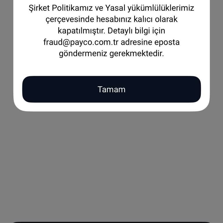 Hesabım Keyfi Olarak Kapatıldı, Paramı Alamıyorum!