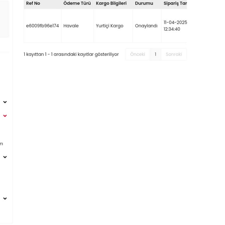 Siparişin Teslim Edilmemesi Ve İade Sürecinde Yaşanan Sorun