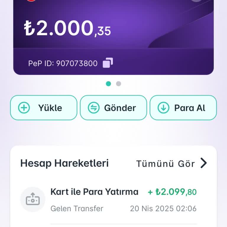 Pep Hesabımdaki Paramın Banka Hesabıma Aktarılmaması Hakkında Endişem Var