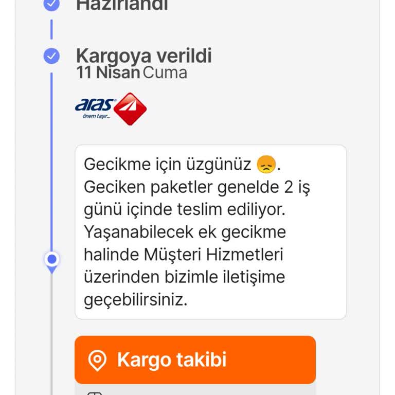 Siparişim Kargoya Verildiği Halde Teslim Edilmedi