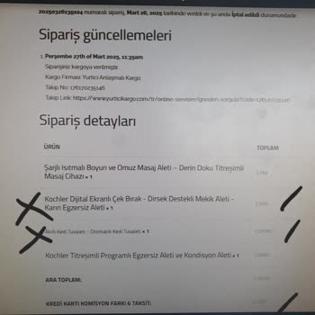 Kullanılmış Ürün Ve Eksik İade Tutarıyla Mağduriyet Yaşadım