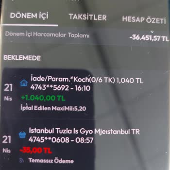 Kullanılmış Ürün Ve Eksik İade Tutarıyla Mağduriyet Yaşadım
