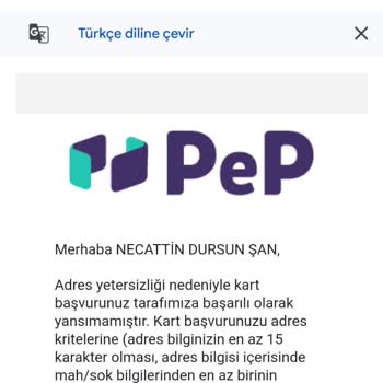 Kart Teslimatında Adres Ve İletişim Sorunları