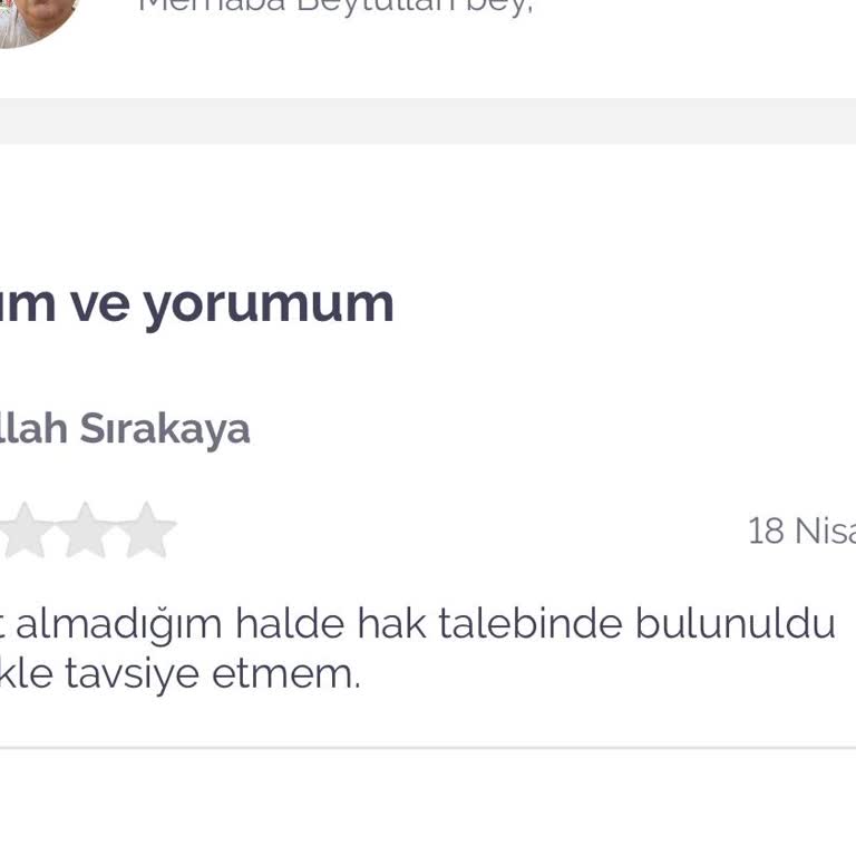 Olumsuz Yorumumun Yayından Kaldırılması Ve Şeffaflık Endişesi