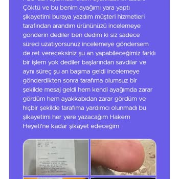 FLO Ayakkabısı Sağlık Sorunu Ve İlgisiz Müşteri Hizmeti