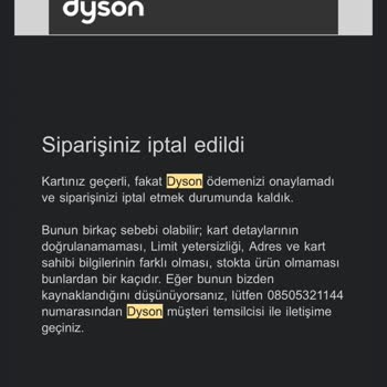 Dyson'dan Hayal Kırıklığı: 20 Gündür Parça Bekliyorum!