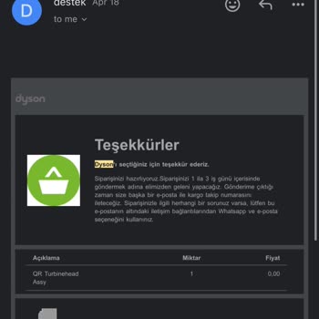 Dyson'dan Hayal Kırıklığı: 20 Gündür Parça Bekliyorum!