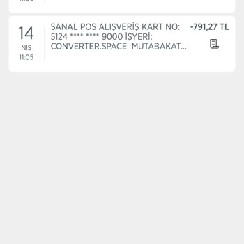 Converter Space İzinsiz Para Çekti Üyelik Ve İade Talebim Var