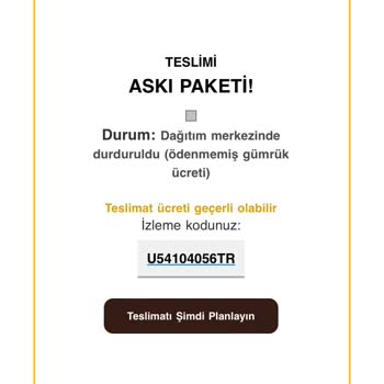 UPS Türkiye'den Bilgim Dışında Spam Teslimat Mailleri Aldım
