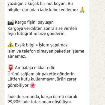 Aldığım Ürünler Beklentimi Karşılamadı, İade Talebim Var