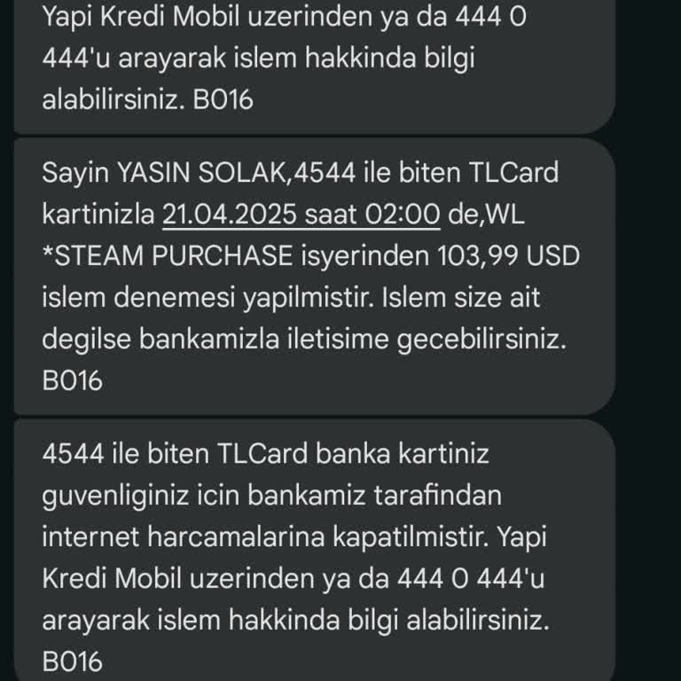 Steam'de Hesabımdan İzinsiz Alışveriş Ve Destek Sorunu