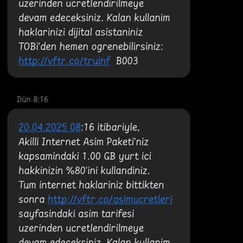 İnternet Kotası Aşımlarında Yetersiz Bilgilendirme Mağduriyeti