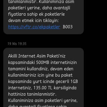 İnternet Kotası Aşımlarında Yetersiz Bilgilendirme Mağduriyeti
