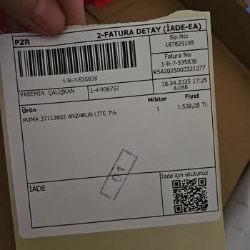 Siparişim Yanlış Ürün Ve Numara İle Teslim Edildi, Üstelik Gecikti