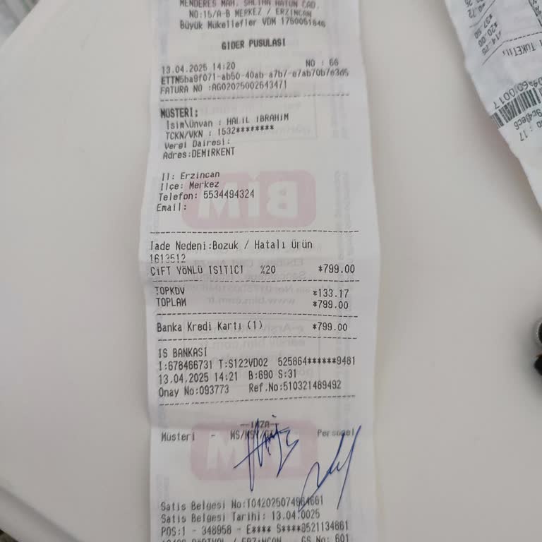 İade İşleminde Hatalı Para Çekimi Ve Geciken Geri Ödeme