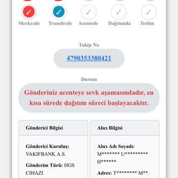 Kuryenet İle HGS Teslimatında Aşırı Gecikme Ve Memnuniyetsizlik