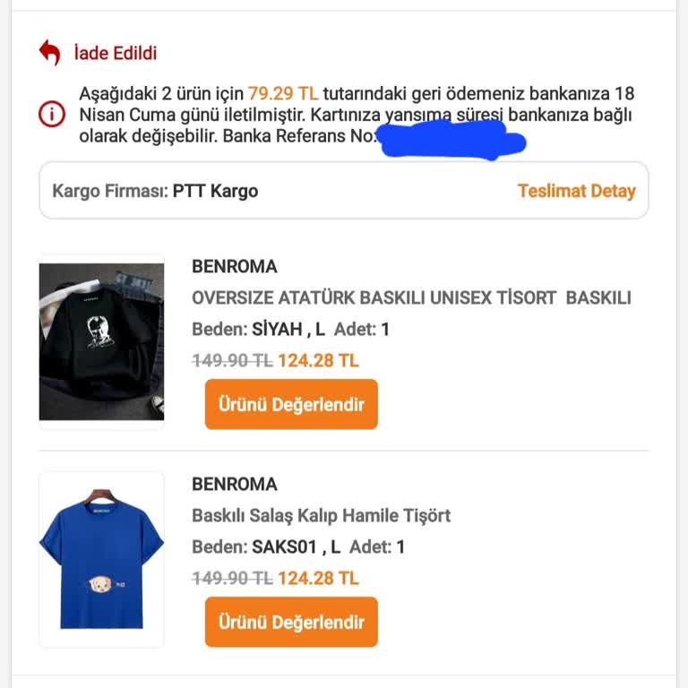 İade Tutarı Düşük Ve Ürünler Defolu Geldi