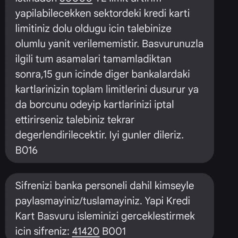 Limit Düşürmeme Rağmen Kredi Kartı Artışı Onaylanmadı