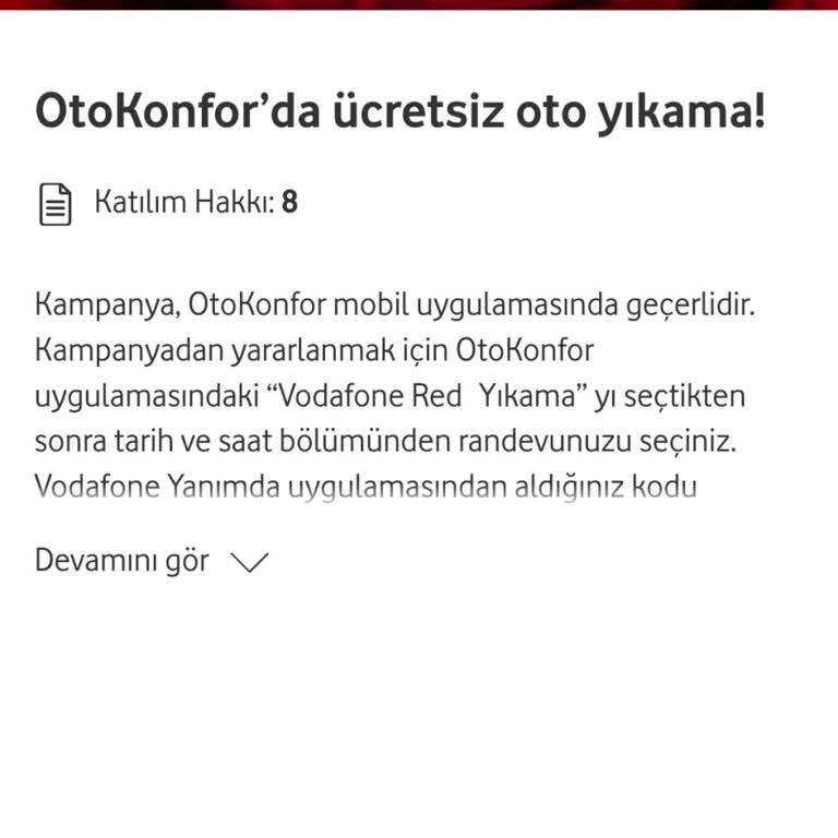 Vodafone Red Kampanya Haklarım Eksik Tanımlandı