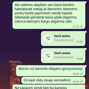 Sipariş İptali Ve Para İadesi Sorunu Yaşıyorum