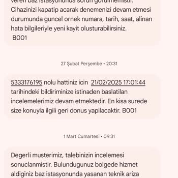 Çekmeyen Hatta Yüksek Fatura Ve Çözümsüz Müşteri Hizmetleri