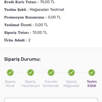 Siparişim Teslim Edilmediği Halde Teslim Edilmiş Görünüyor