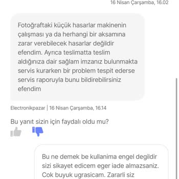 Ezilmiş Çamaşır Makinesi İçin İade Talebim Reddedildi, Mağdur Edildim