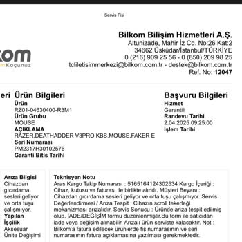 Garanti Sürecinde Mağduriyet Ve Yetersiz Müşteri Hizmeti