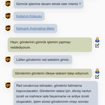 UPS Türkiye'nin İade Sürecinde Oyalama Ve Mağduriyet