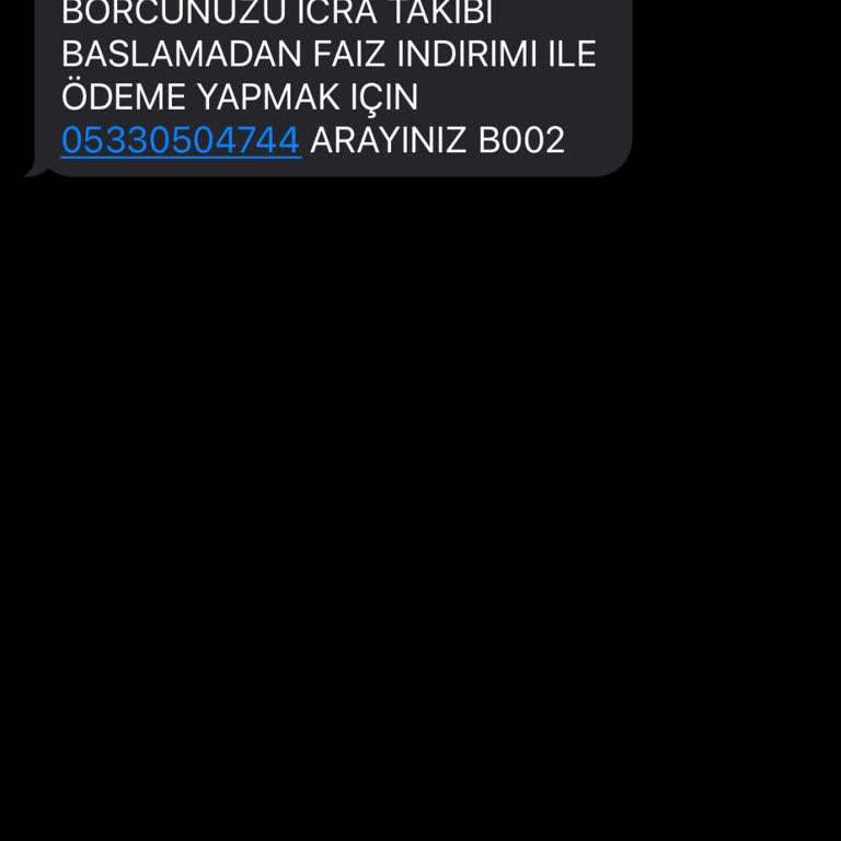 İzinsiz Kişisel Veri Kullanımı Ve Haksız İcra Takibi Mesajı