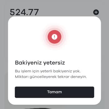 Paribu 500 TL Çekim Kampanyasında Sürekli Limit Yetersiz Uyarısı