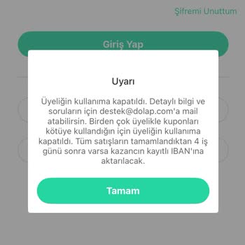 Hesabımın Haksız Yere Kapatılması Ve Yetersiz Açıklama