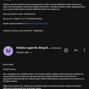 Mobile Legends Hesabıma Erişemiyorum, Destek Alamıyorum