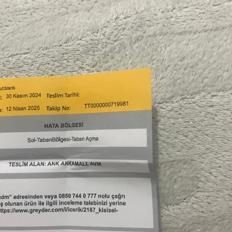 Ayakkabı Değişim Talebim Onarılma İle Sonuçlandı