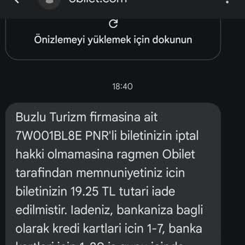 Bilet İptalinde Eksik Ödeme Ve Yanıltıcı Bilgilendirme Mağduriyeti