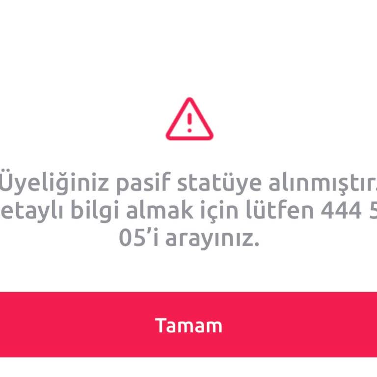 Tiktak Hesabım Aniden Pasif Oldu Ve Kiralama Yapamıyorum