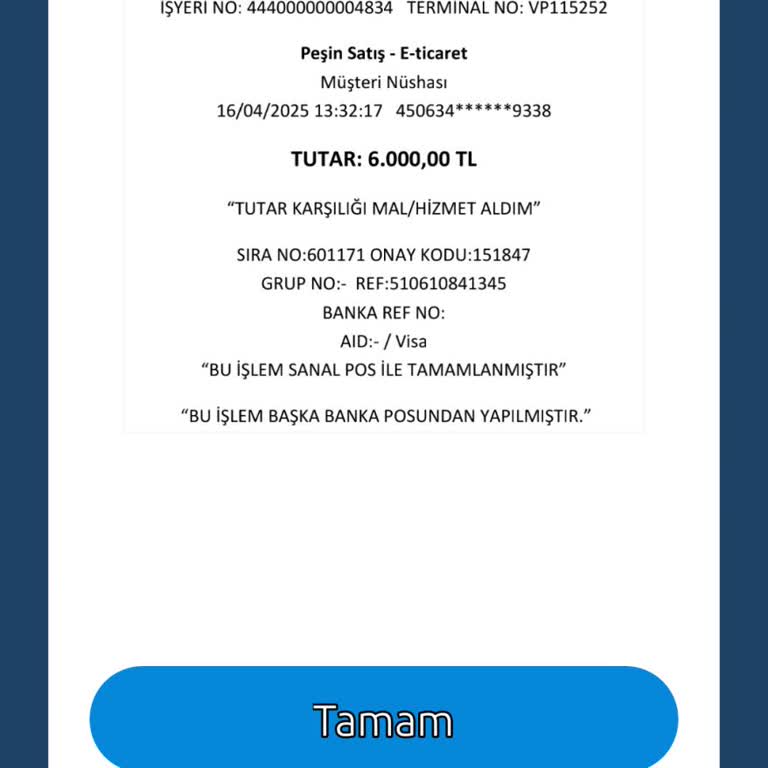 Sipariş Verilen Makine Gönderilmedi İletişim Kurulamıyor