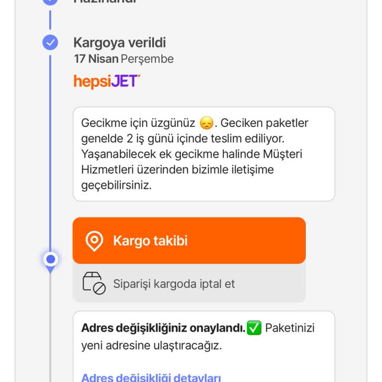 Hepsijet Kargo Siparişi Zamanında Teslim Etmiyor