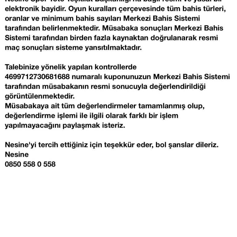 Kazanan Kuponuma Ödeme Yapılmadı, Mağdur Edildim