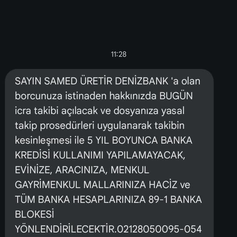 Yön Hukuk Ve Denizbank Borç Tutarı Farklılığı Kafamı Karıştırdı