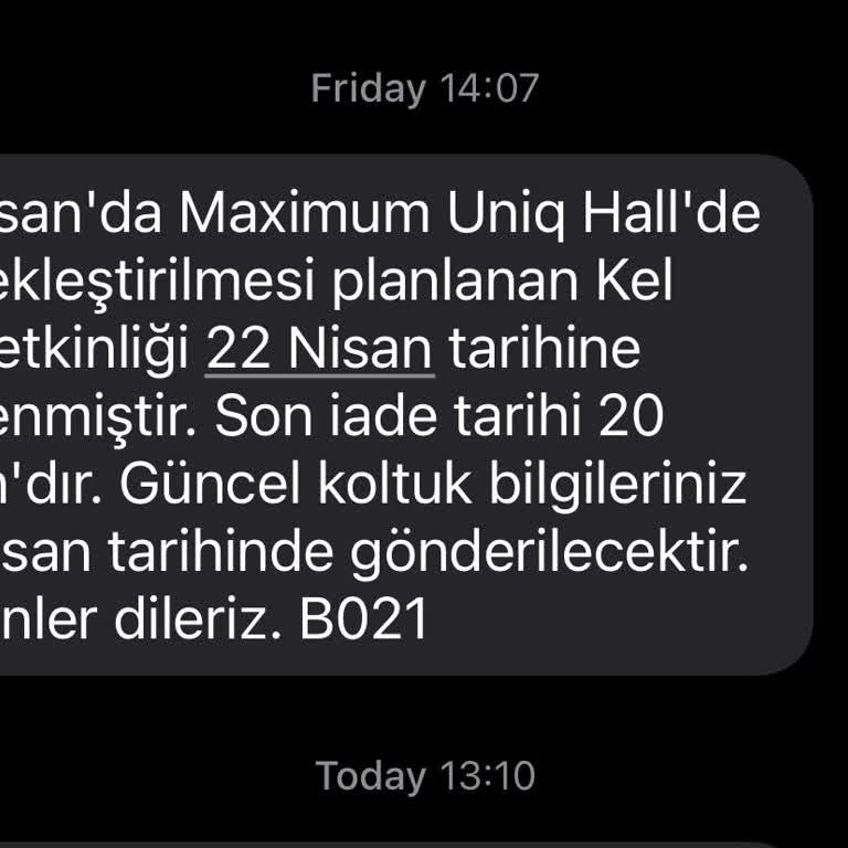 Etkinlik Ertelemesi Ve Yetersiz Bilgilendirme Mağduriyeti