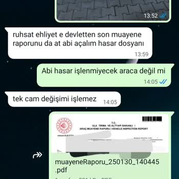 Kasko Cam Değişimi İçin Bir Aydır Sonuç Alamadım