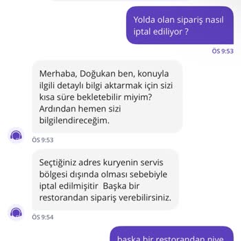 Sipariş İptali Ve Destek Sürecinde Yaşanan Sorunlar