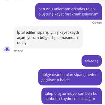 Sipariş İptali Ve Destek Sürecinde Yaşanan Sorunlar
