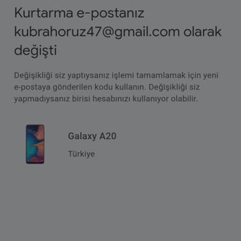 E-Posta Şifresi Unutuldu, Yardım Talep Ediyorum