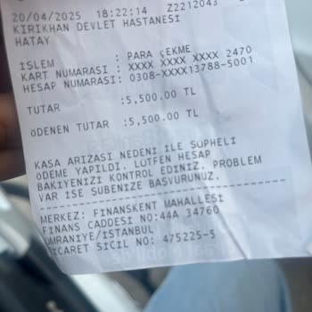 ATM Arızası Sonucu Çekilemeyen Para Hesabıma Yatmadı