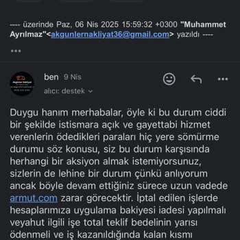 Armut.com'da Korsan Taleplerle Mağdur Ediliyoruz!